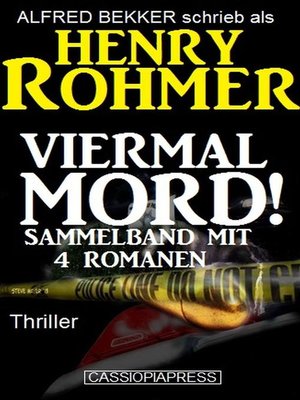 cover image of Viermal Mord! Thriller